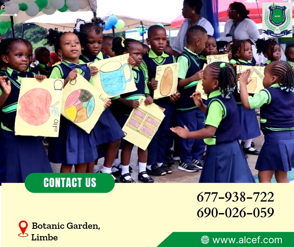 AlcefSchLimbe's tweet photo. Cartes flash de l'alphabet 🅰️🅱️ à l'honneur!!
Nous sommes des enfants ALCEF🎉🥳 !
ALCEF School
Location: Botanic Garden- Limbe, Cameroon.
☎️6 77 93 87 22
☎️6 90 02 60 59
https://t.co/y6iPleBNFU
#alcef #alcefschool https://t.co/ej0enWR4jx