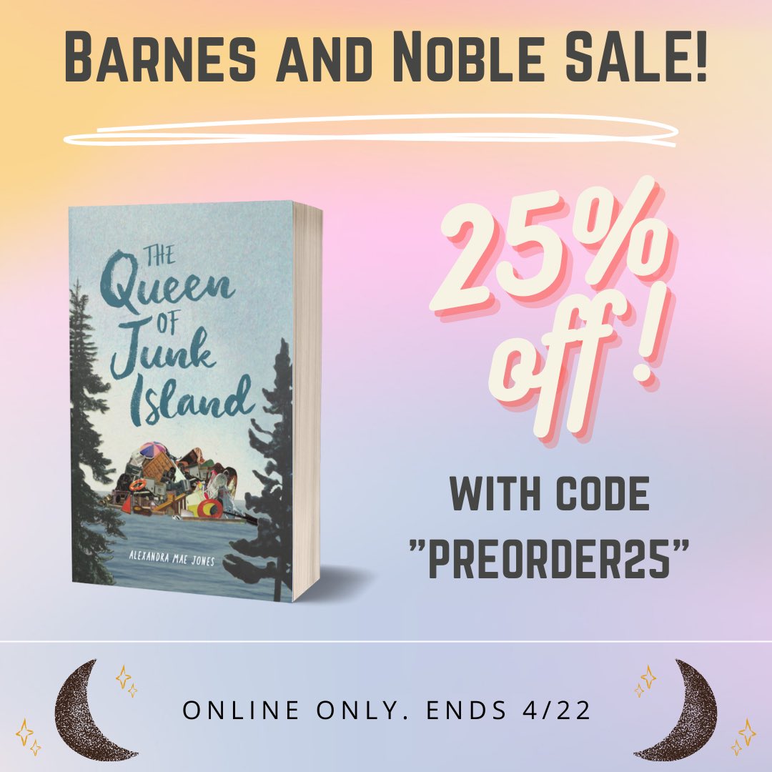 AlexandraMaeJ's tweet photo. ‼️do you live in the U.S. and want to read a sad book about 🌈 queer teens? EXCELLENT NEWS — Barnes &amp; Noble is having a sale on all preorders right now‼️#yabooks #BarnesandNoble @AnnickPress 

it’s a limited time offer, so check it out now: https://t.co/rUReebZDLN https://t.co/faaIassMqt