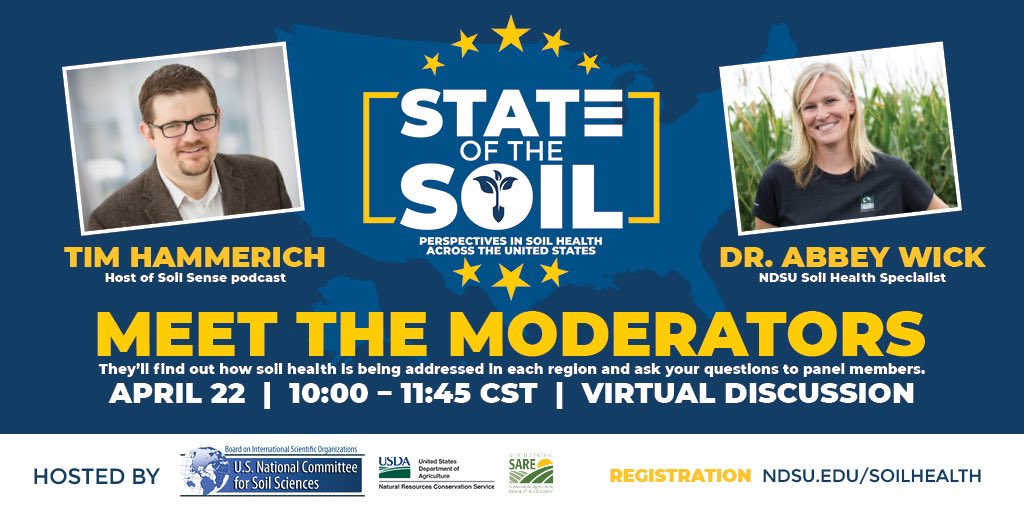 Dr. Abbey Wick (@ndsoilhealth) on Twitter photo <a href="/timhammerich/">Tim Hammerich</a> and I will make tomorrow’s #STATEoftheSOIL look easy…that’s our job! A lot behind the scenes to make it top notch! Don’t miss out, join the other 550 people from 27 countries in the #soilhealth discussion! Join the event: hbconnects.com/stateofsoil <a href="/timhammerich/">Tim Hammerich</a> and I will make tomorrow’s #STATEoftheSOIL look easy…that’s our job! A lot behind the scenes to make it top notch! Don’t miss out, join the other 550 people from 27 countries in the #soilhealth discussion! Join the event: hbconnects.com/stateofsoil