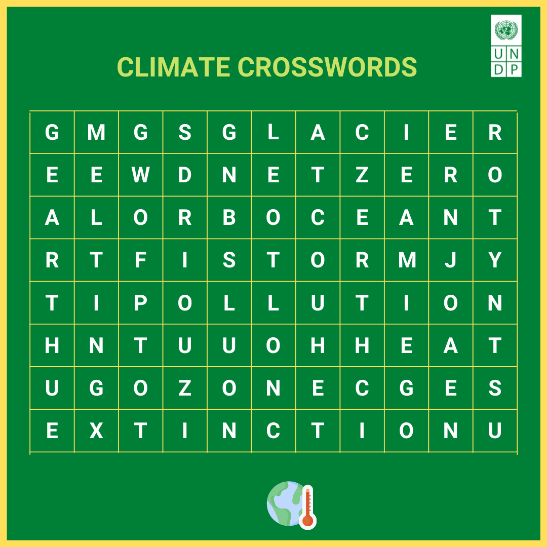 UNDP's tweet photo. How many words can you spot 👀 related to #ClimateChange?

Add your answers in the comments below ⬇️ and join us to take #ClimateAction now. https://t.co/FFAetC3zDj