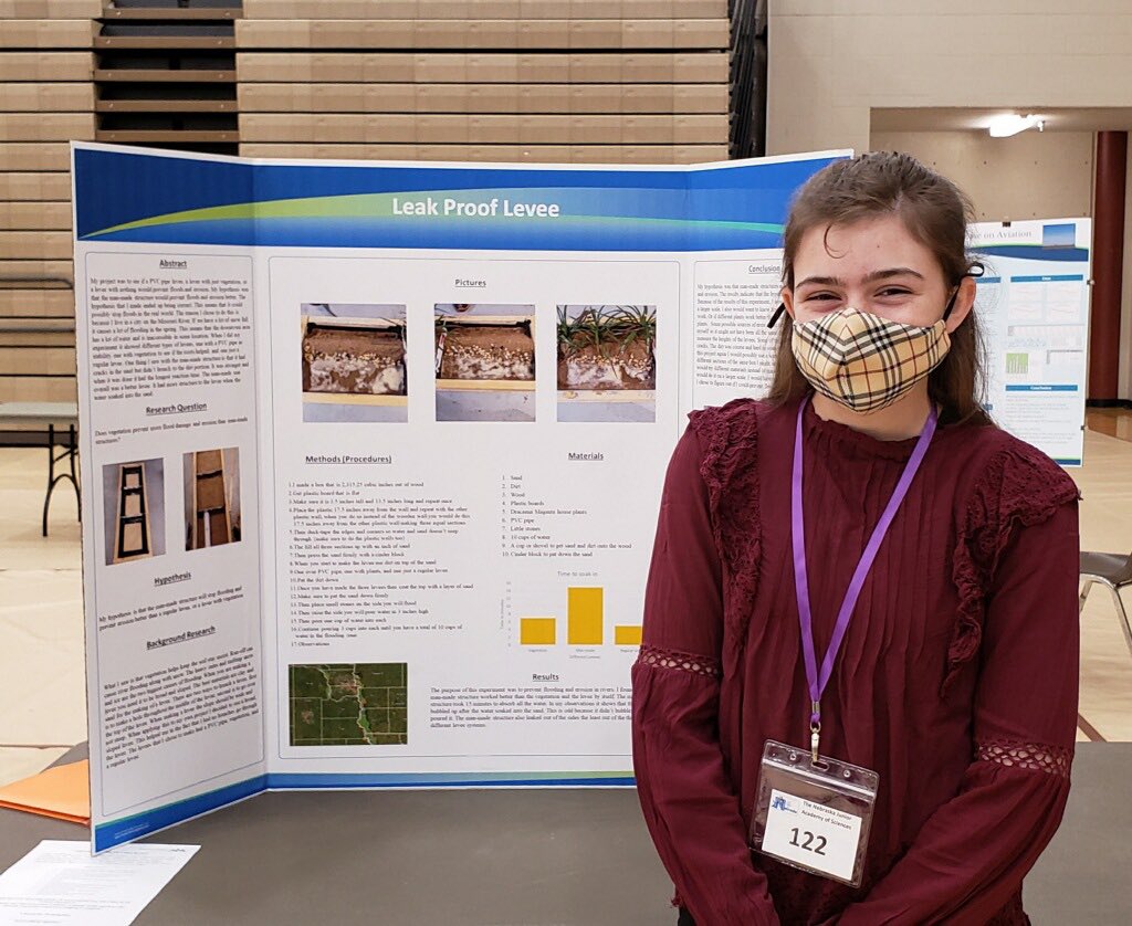 OPS_KingScience's tweet photo. KSTM Proud of Izzy - she is competing today in this year's Nebraska Junior Academy of Science Fair! Best wishes and good luck!!! #KSTMProud #OPSProud https://t.co/Hbw8sG9BzZ
