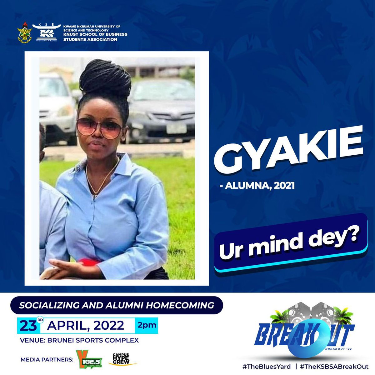 niiboadu's tweet photo. Gyakie talk me say she might not come oo ... but you let’s expect her #TheKSBSABreakOut https://t.co/cmNlj6HnAh