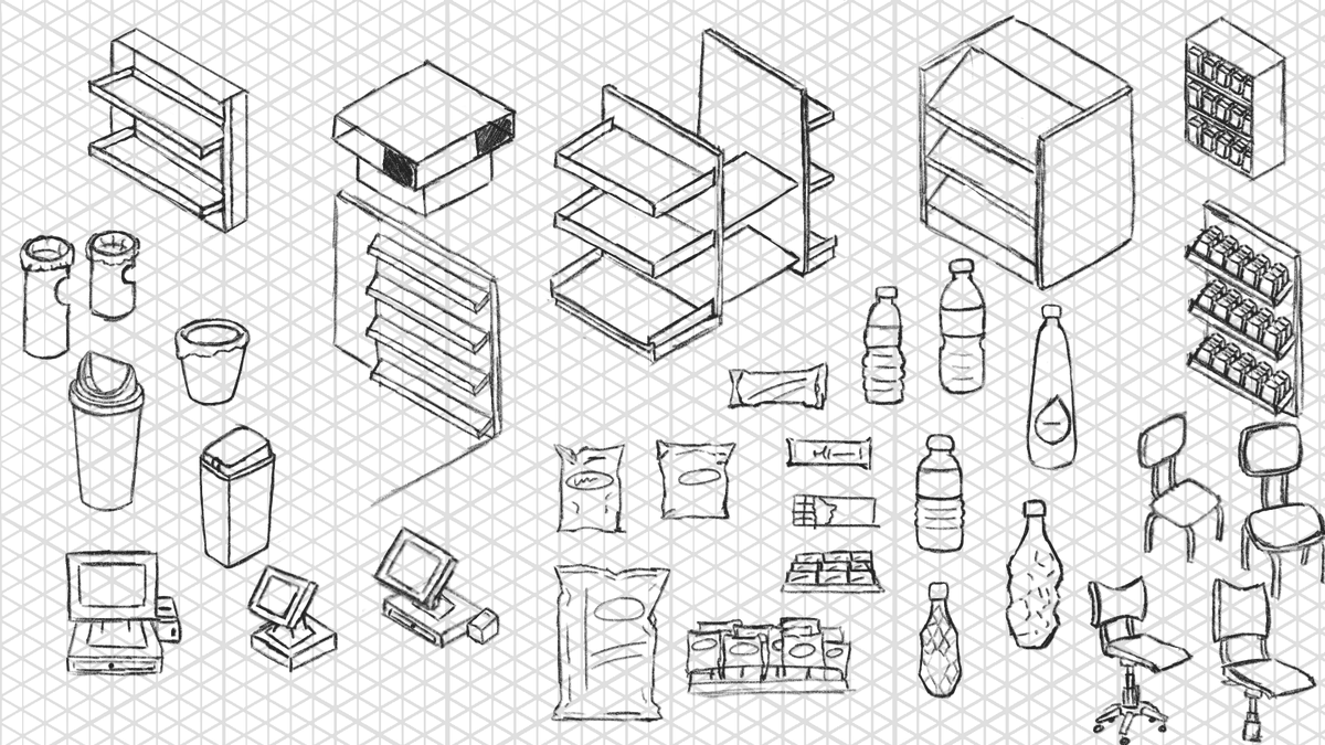GamesMonsoon's tweet photo. Hey there guys! ☔️

This week we bring you some asset studies and environment studies. We will be back for more!

#gamedev #IndieGameDev #sketches https://t.co/pwKkXeTw31