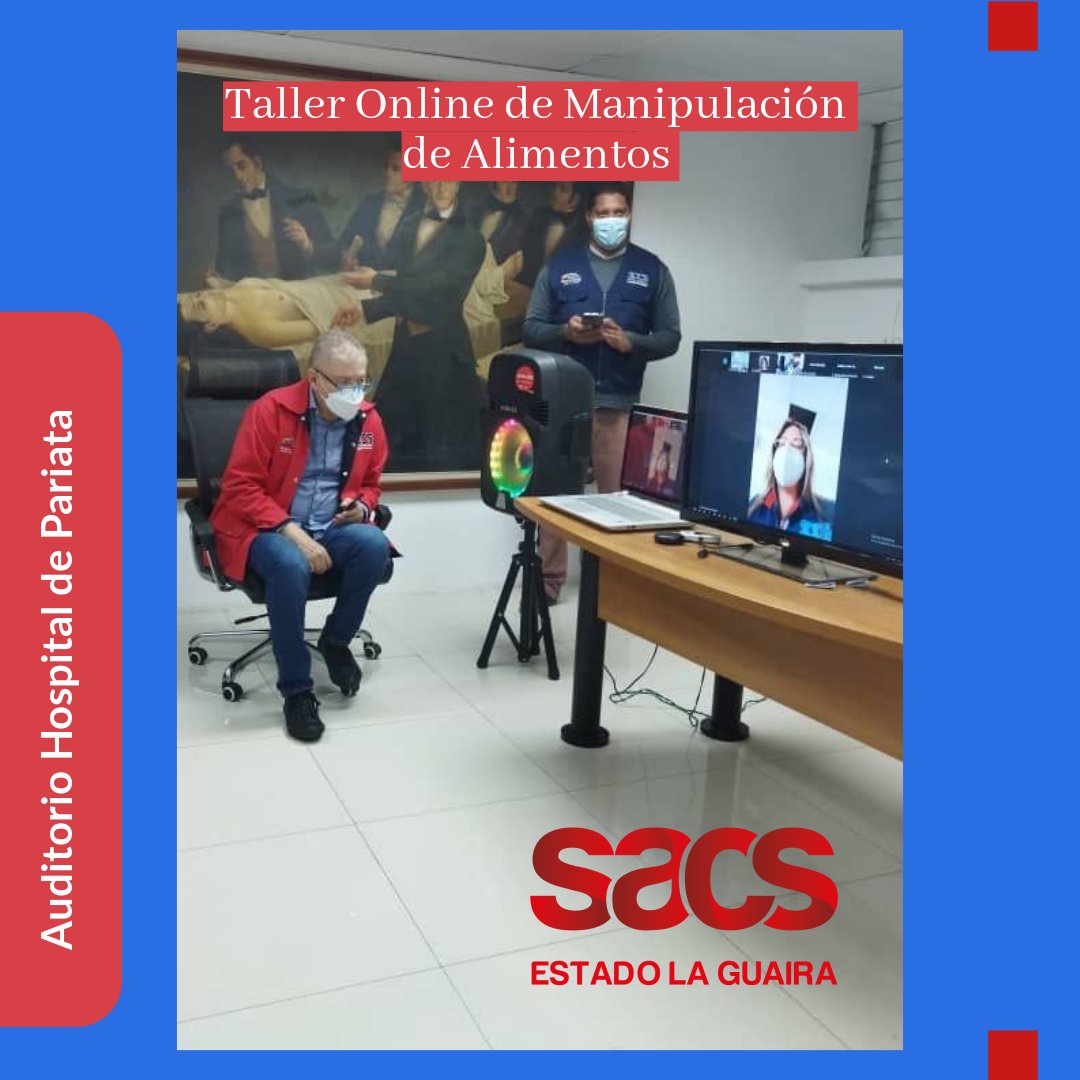 LaguairaSacs's tweet photo. Por Instrucciones de la Ciudadana Mtra del Poder Popular para la Salud y Pta del Instituto Venezolano de los SS Abog. Magaly Gutierrez y de la Dir. General del SACS Abg. Marliz Diaz. Se realiza Taller Introductorio Online Referente al Curso de Manipulación de Alimentos https://t.co/wWA6lAJbp9