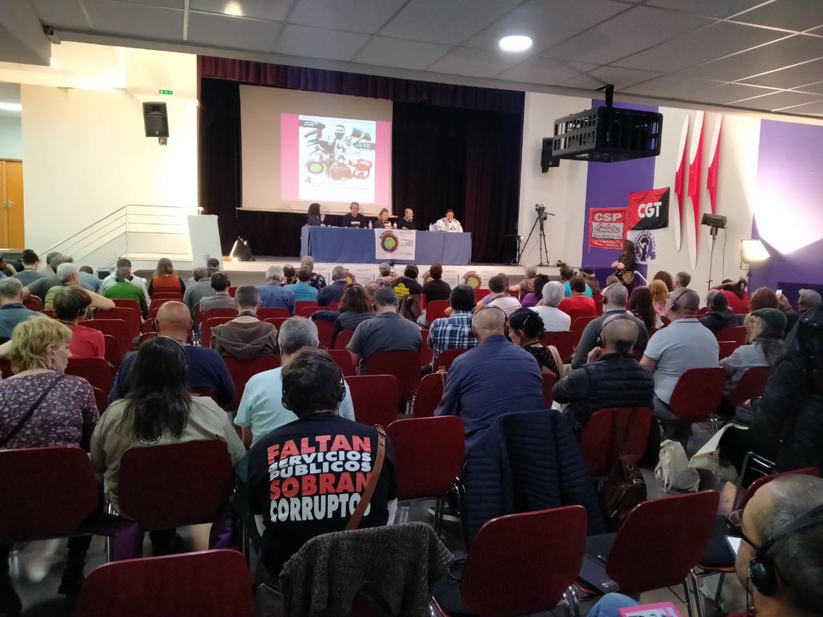 CGT's tweet photo. “La clave de la fuerza de la @ILabourNSS #RSISL está sin ninguna  duda en el #Internacionalismo. Solo la #SolidaridadInternacional podrá sacar a las de nuestra clase de lo que nos ocurre en todas las partes del mundo”. 

#RedSindical #ILNSS https://t.co/LrkpKRA9jy