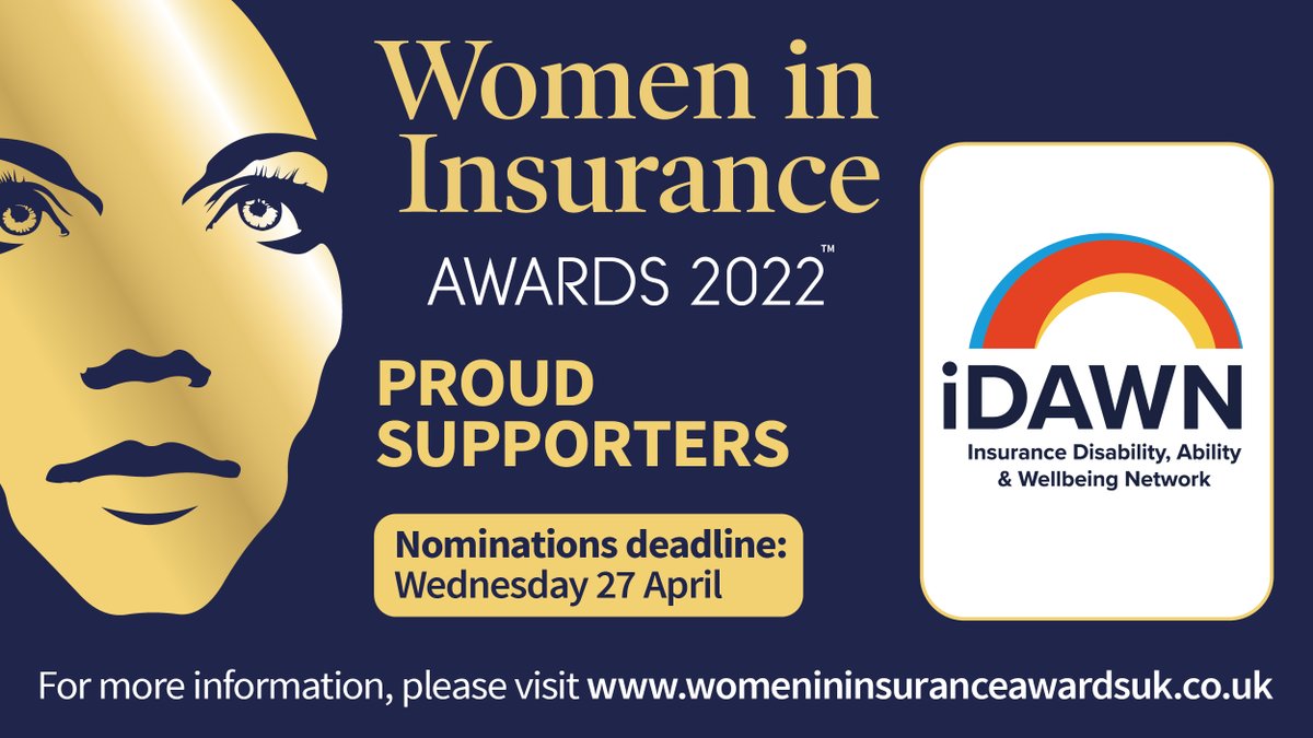 We're proud supporters of the Women in Insurance Awards. The awards honour the inspiring achievements of women across all sectors, levels &amp; disciplines of the market.
Nominations close on Wednesday 27th April. Nominate here: bit.ly/37LviHk #WIIAwards <a href="/InsuranceWomen/">Women in Insurance Awards</a>