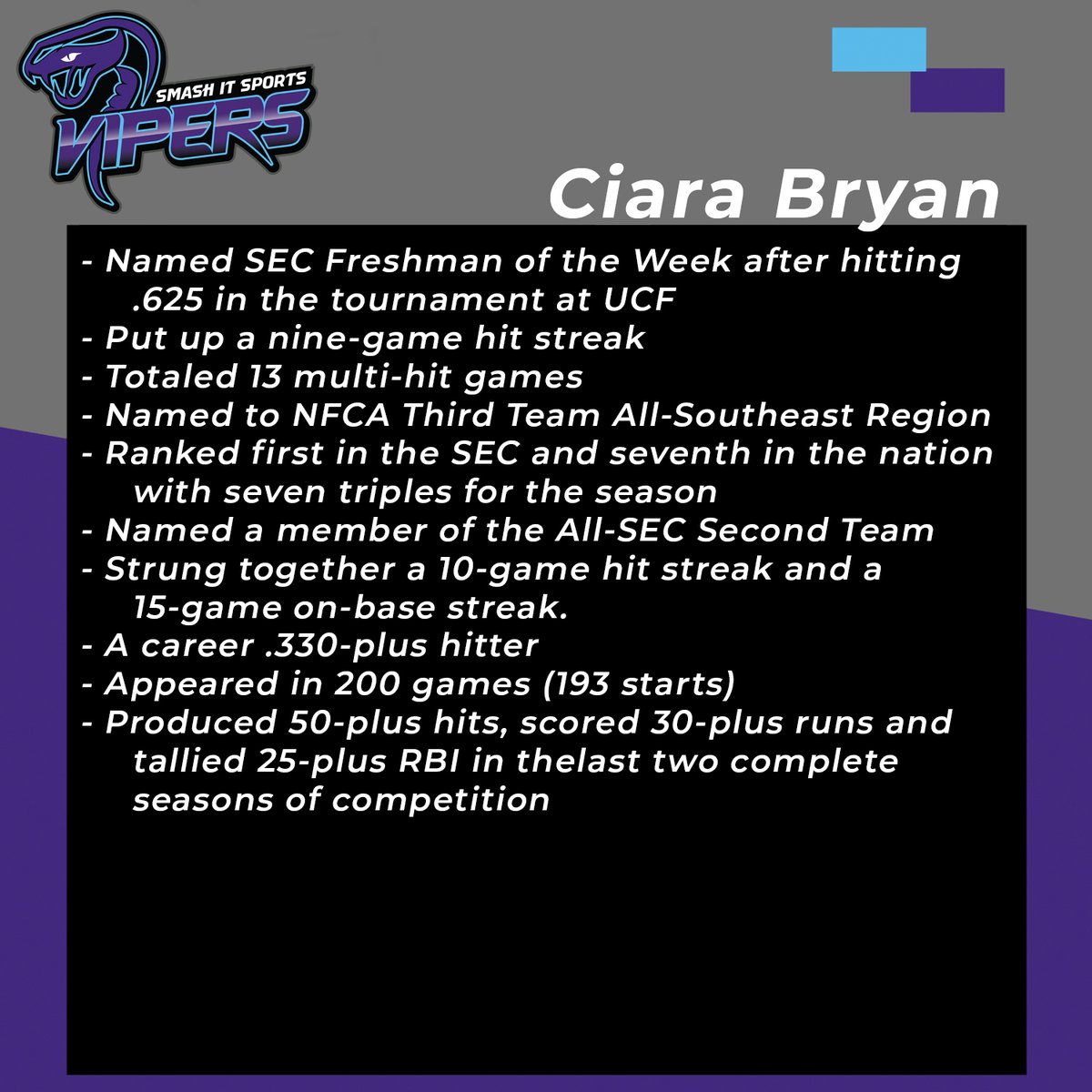 Smash It Sports Vipers - Pro Womens Fastpitch Team tweet media