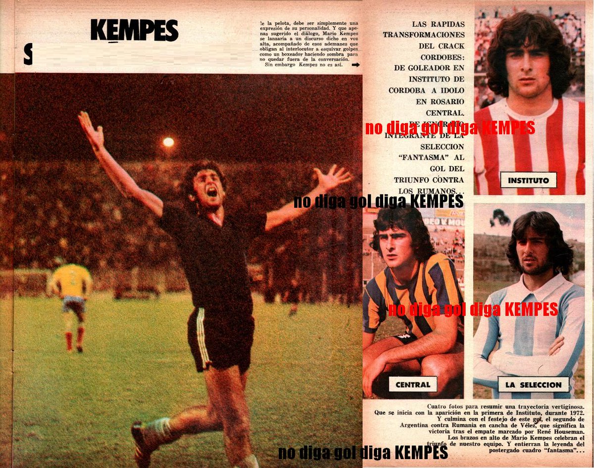 NDGDKempes's tweet photo. Revista "El Gráfico" #MarioKempes https://t.co/tuBMBudOdP