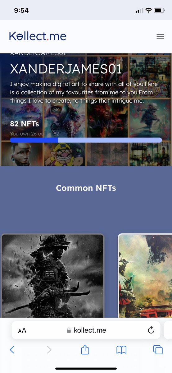 XanderJamesNFT's tweet photo. Bravo!!! Now that’s what I’m talking about @KollectNFT ! The new UI on the website looks stellar! 
Great job 💯🔥 looks like I need to make more art for the $CKB fam! https://t.co/S6BGxMqHfn