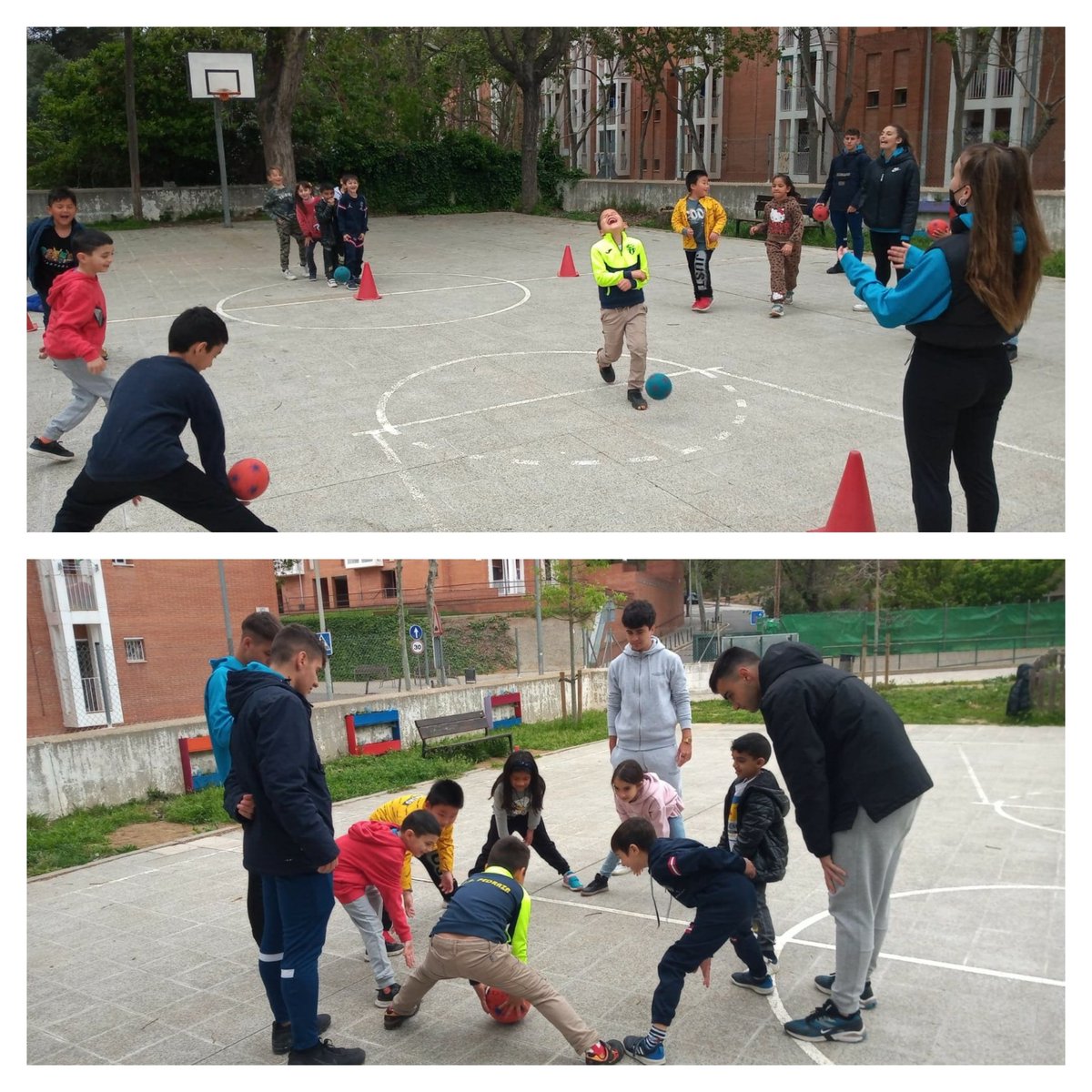 escolacanclos's tweet photo. Tots el nens i les nenes han gaudit de la II Jornada socioesportiva a l’escola, organitzada per l’alumnat de l'@institut_esport, amb l’objectiu de promoure l’esport i gaudir del joc. 
Els més petits també han gaudit d’una estona de jocs organitzats per l’equip de mestres. https://t.co/8zZwQP109n