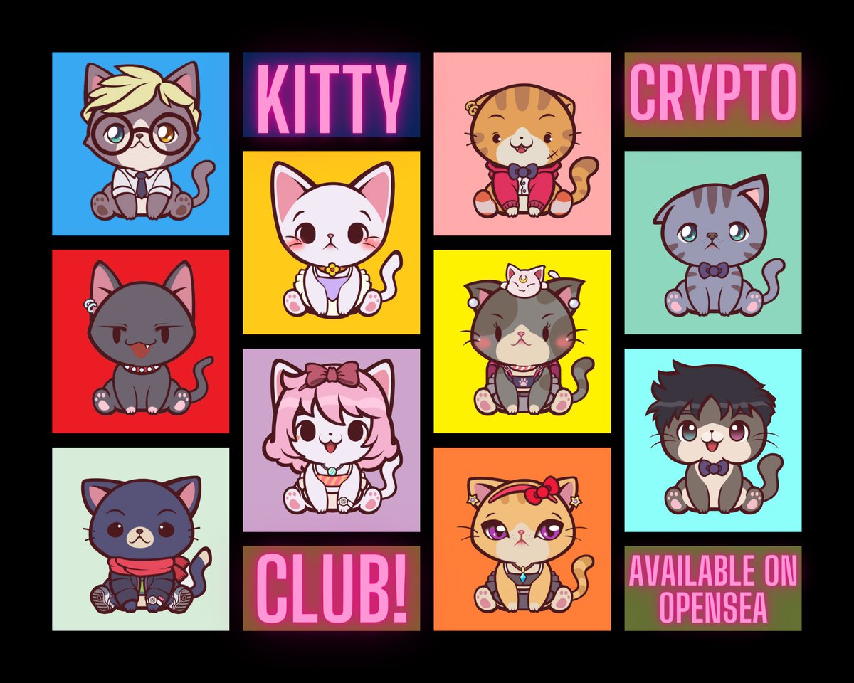 NFT_Ray23's tweet photo. 📌Check out: "Kitty Crypto Club!" 🐈
🔎https://t.co/gqjhRFPWVo
👉75+ unique 🐱 1/1 editions to adopt
💰Starting at .003 ETH on #PolygonNFT (ZERO GAS FEES)
#NFT #NFTs #NFTCommmunity #NFTartists #NFTCollection #nftcollectors #kittyNFT https://t.co/eqHM8iU2tO