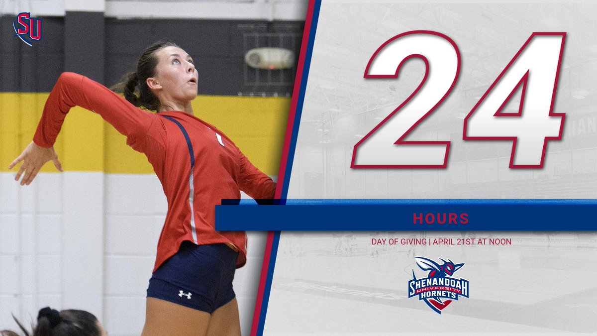 SUHornetsVB's tweet photo. Shenandoah University’s 7th annual Day of Giving has begun! There are 24 hours dedicated to enhancing our department and program! Together, we change lives. To make a gift
🔗⬇️
https://t.co/lnDN04WHRo
#SUDayOfGiving #GoHornets https://t.co/ZeUBw7m1Xo