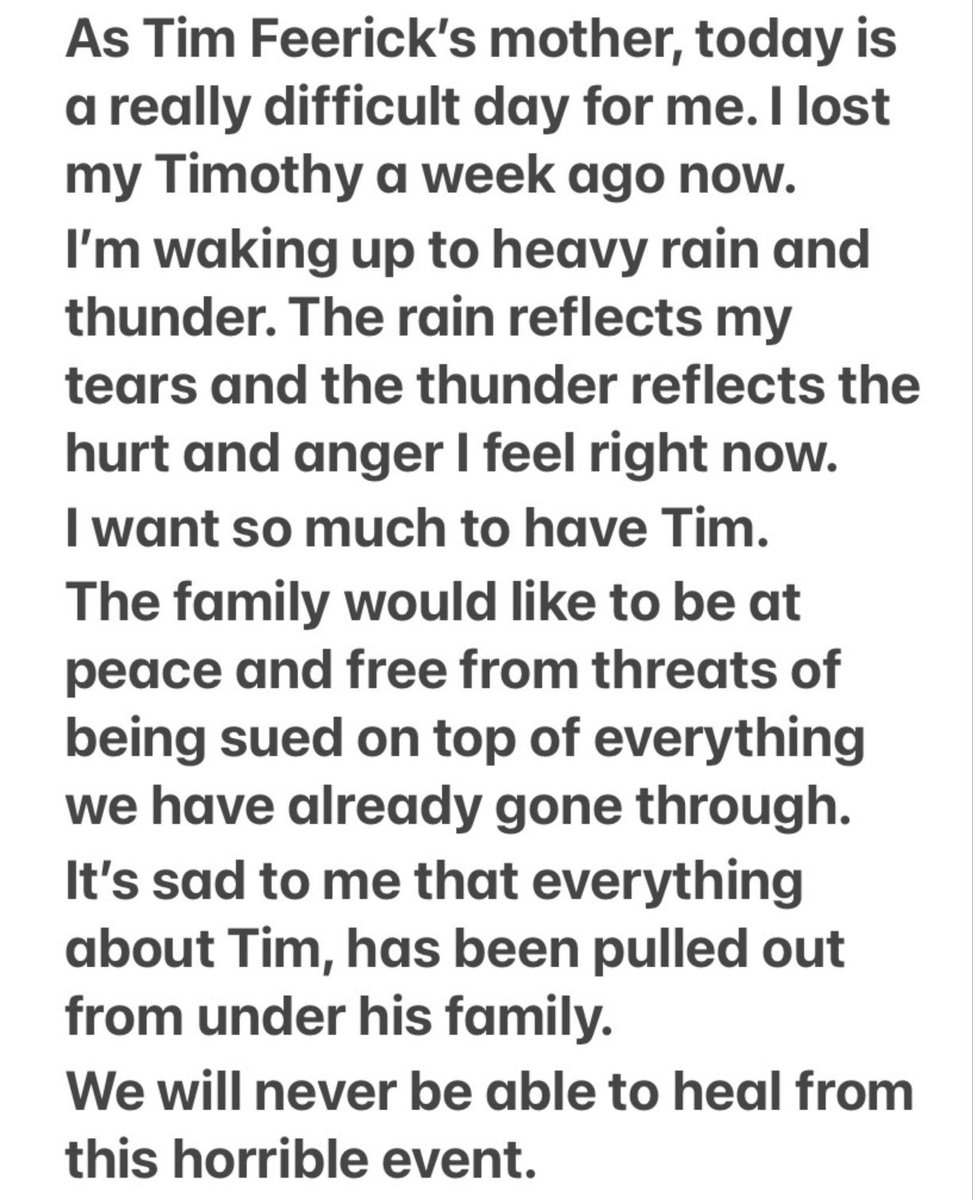 #timfeerick #riptim #feerickforever.