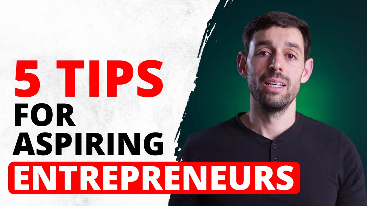 Here are five tips that I learned during my entrepreneurial journey:

1. Don't fall into analysis paralysis
2. Pay attention to the signs
3. Give yourself goals
4. If you have a full time job, leverage it
5. Expect to learn new things 

➡youtu.be/5iuR3imzAXo

#beyourownboss