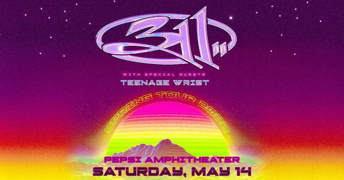 Nederlander Concerts (@nederlanderlive) on Twitter photo 📣 UPDATE: <a href="/TeenageWrist/">Teenage Wrist</a> is joining <a href="/311/">311</a> at <a href="/PepsiAmpFlag/">Pepsi Amphitheater</a> on Sat, May 14th!
Get your tickets while they're still available: etix.com/ticket/p/57112… 📣 UPDATE: <a href="/TeenageWrist/">Teenage Wrist</a> is joining <a href="/311/">311</a> at <a href="/PepsiAmpFlag/">Pepsi Amphitheater</a> on Sat, May 14th!
Get your tickets while they're still available: etix.com/ticket/p/57112…