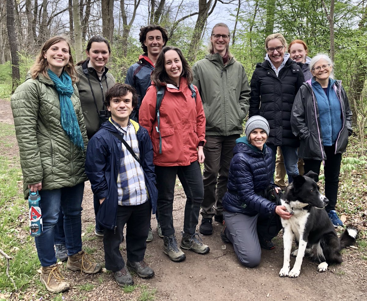 The Winfree lab greatly enjoyed a visit from the inspirational Judie Bronstein this week. A chilly hike in the Princeton Institute Woods to see spring ephemeral wildflowers, if not many bees yet.