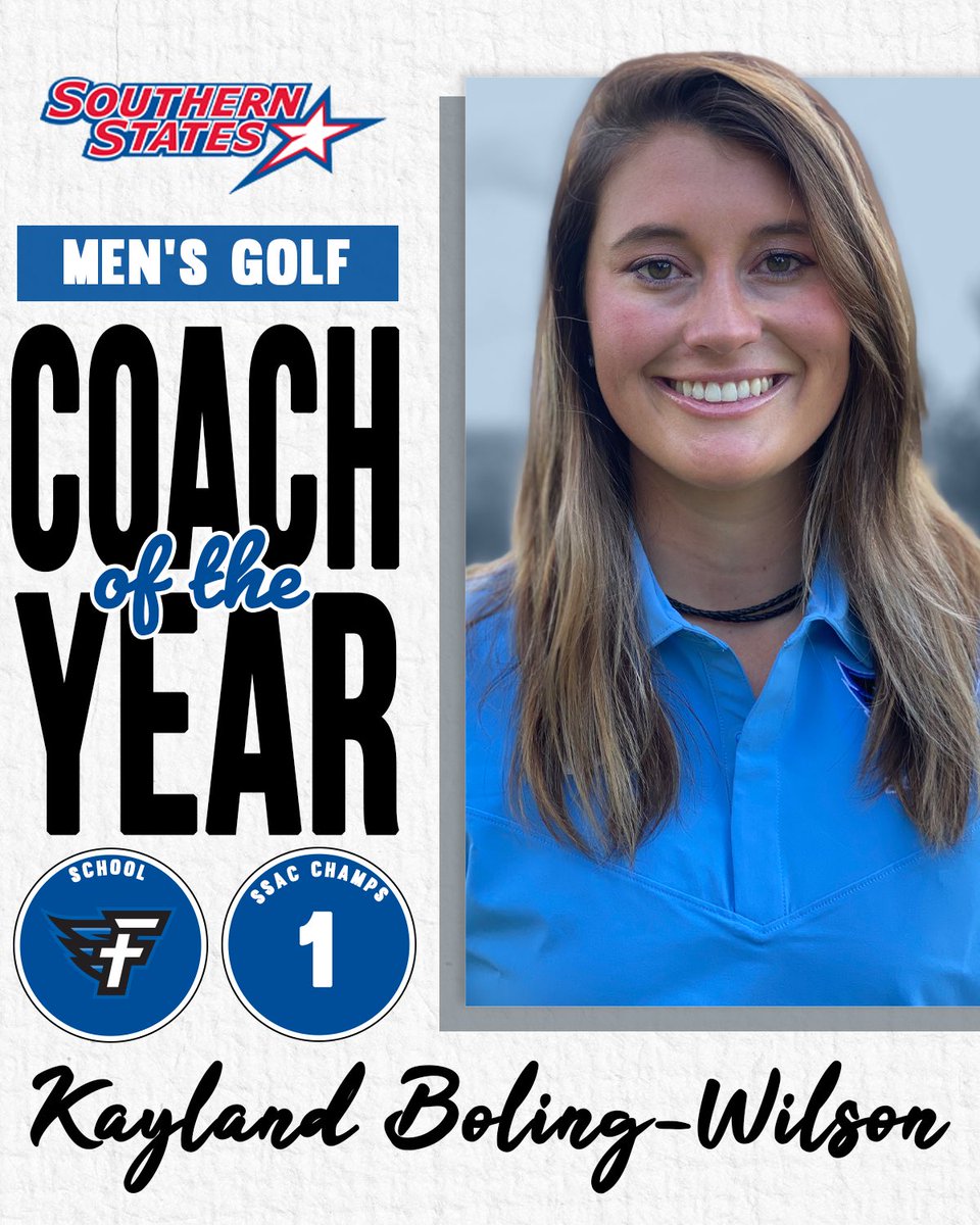 SSACsports's tweet photo. The SSAC released the 2022 men’s golf award winners. Full list: https://t.co/2hmdEdm3mH

Coach OTY: Kayland Boling-Wilson 
Player OTY: Matthew Cleary https://t.co/HZb6rdhmJd
