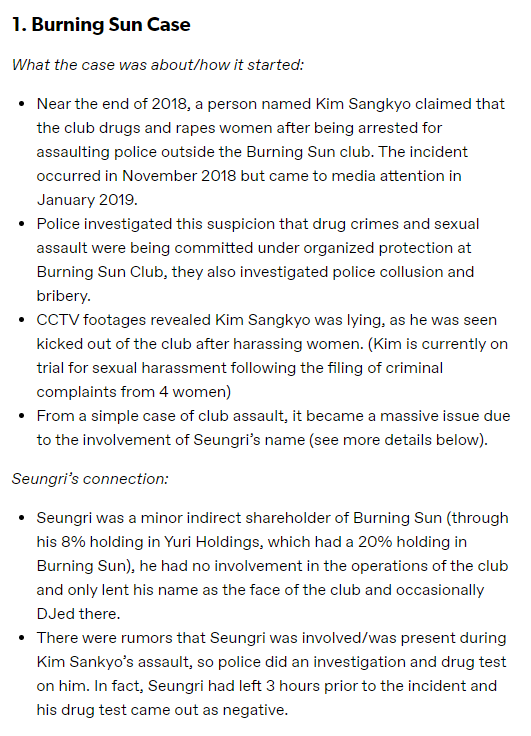 gdragonandon88's tweet photo. Compacted Breakdown of Seungri's Case [Updated]

There were a few minor inaccuracies that were brought to my attention, this is the edited and updated version.

[UPDATED] (1/3) How the media mixed 3 different cases and slapped Seungri's name on all of them for buzz worthiness https://t.co/bAVvVKjtFe