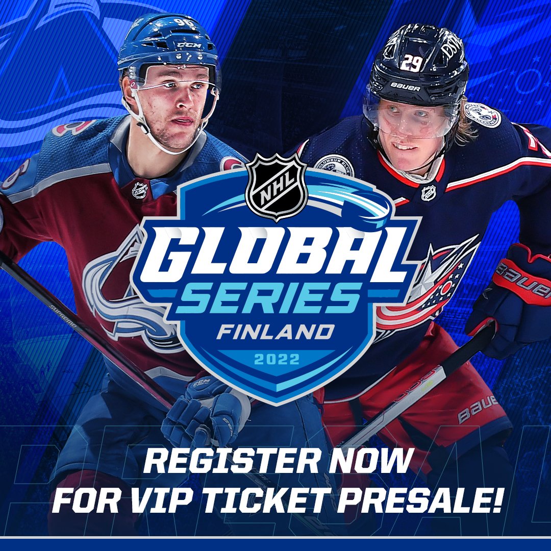 The #NHLGlobalSeries is BACK! 🌎 

The <a href="/Avalanche/">Colorado Avalanche</a> and <a href="/BlueJacketsNHL/">Columbus Blue Jackets</a> will be facing off in Tampere, Finland for two games during the 2022-23 season! 

Read more ➡️ spr.ly/6018K71Ea