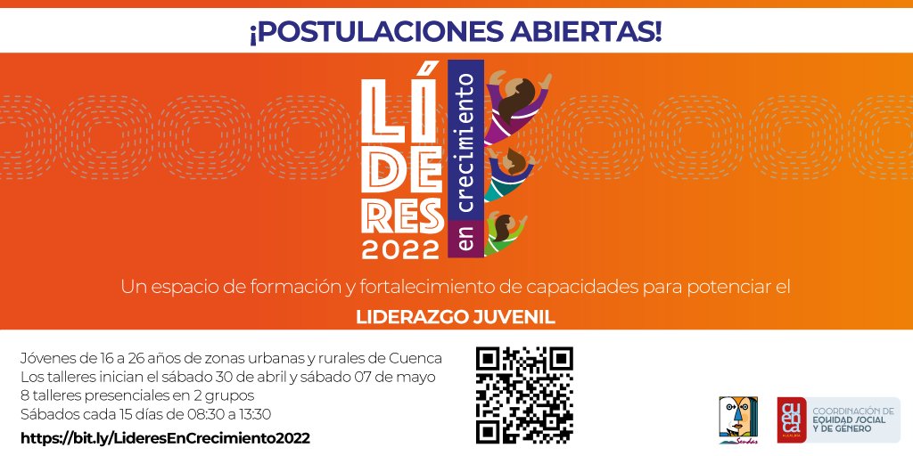 SendasEcuador's tweet photo. ¡Ampliamos los plazos para tu convocatoria!

🤩¡Regresamos y está vez nos encontraremos de manera presencial!🤩
#LíderesEnCrecimiento2022 ✊

👍Inscríbete acá: https://t.co/HwBqn6KnIc 👈 https://t.co/NYHWajFOIJ
