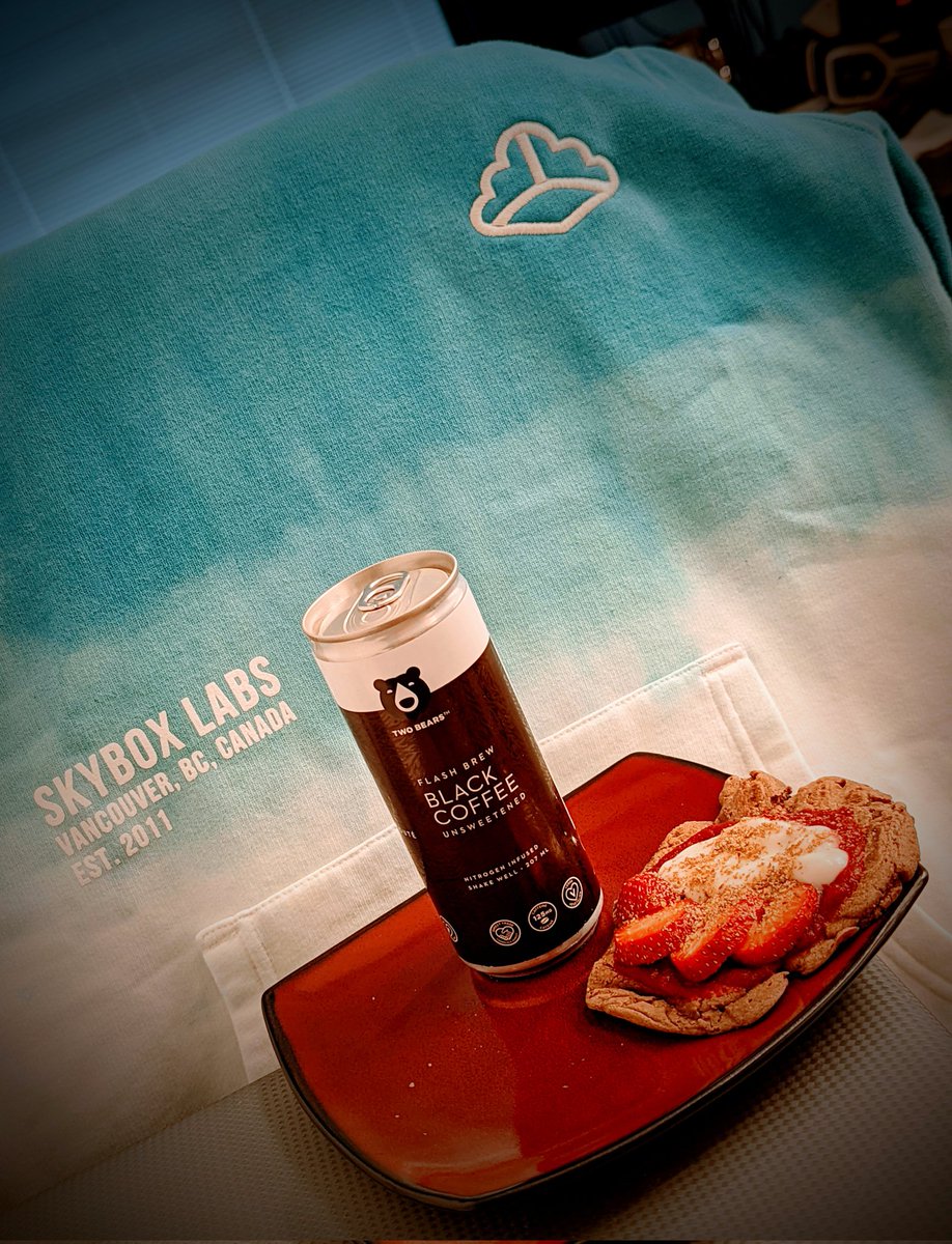 Celebrating another great year! Traditional pancake breakfast! 🥞 
Happy birthday <a href="/skyboxlabs/">SkyBox Labs</a>! Here's to the years ahead 🥳