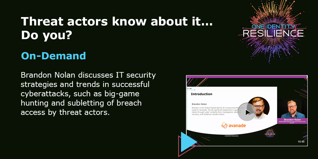 Brandon Nolan discusses IT #security strategies and trends in successful #cyberattacks, such as big-game hunting and subletting of breach access. Watch the video here: 
okt.to/BdhKgv
