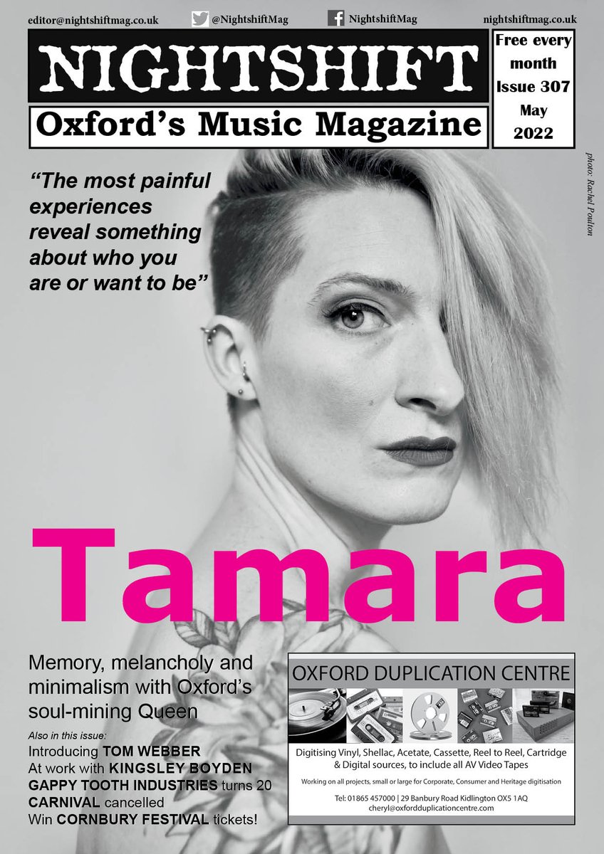 Nightshiftmusicmag (@nightshiftmag) on Twitter photo May's <a href="/NightshiftMag/">Nightshiftmusicmag</a> online now feat. <a href="/tparsonsbaker/">Tamara</a> on her debut solo album + Introducing <a href="/tomwebbermusic/">Tom Webber</a>, happy 20th to Gappy Tooth, <a href="/SupergrassHQ/">Supergrass</a>'s homecoming show reviewed, win <a href="/Cornbury/">Cornbury Music Fest</a> tix & loads more. Read it here: nightshiftmag.co.uk/2022/may.pdf May's <a href="/NightshiftMag/">Nightshiftmusicmag</a> online now feat. <a href="/tparsonsbaker/">Tamara</a> on her debut solo album + Introducing <a href="/tomwebbermusic/">Tom Webber</a>, happy 20th to Gappy Tooth, <a href="/SupergrassHQ/">Supergrass</a>'s homecoming show reviewed, win <a href="/Cornbury/">Cornbury Music Fest</a> tix & loads more. Read it here: nightshiftmag.co.uk/2022/may.pdf