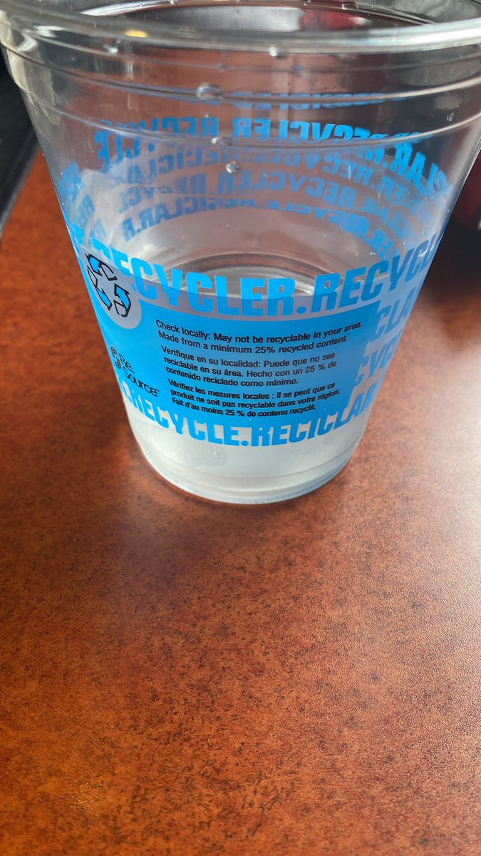 ScottSBaker's tweet photo. @GTPie nice cups, where’s the recycling bid to put them in? It’s PET. https://t.co/3Xp1upwYRV