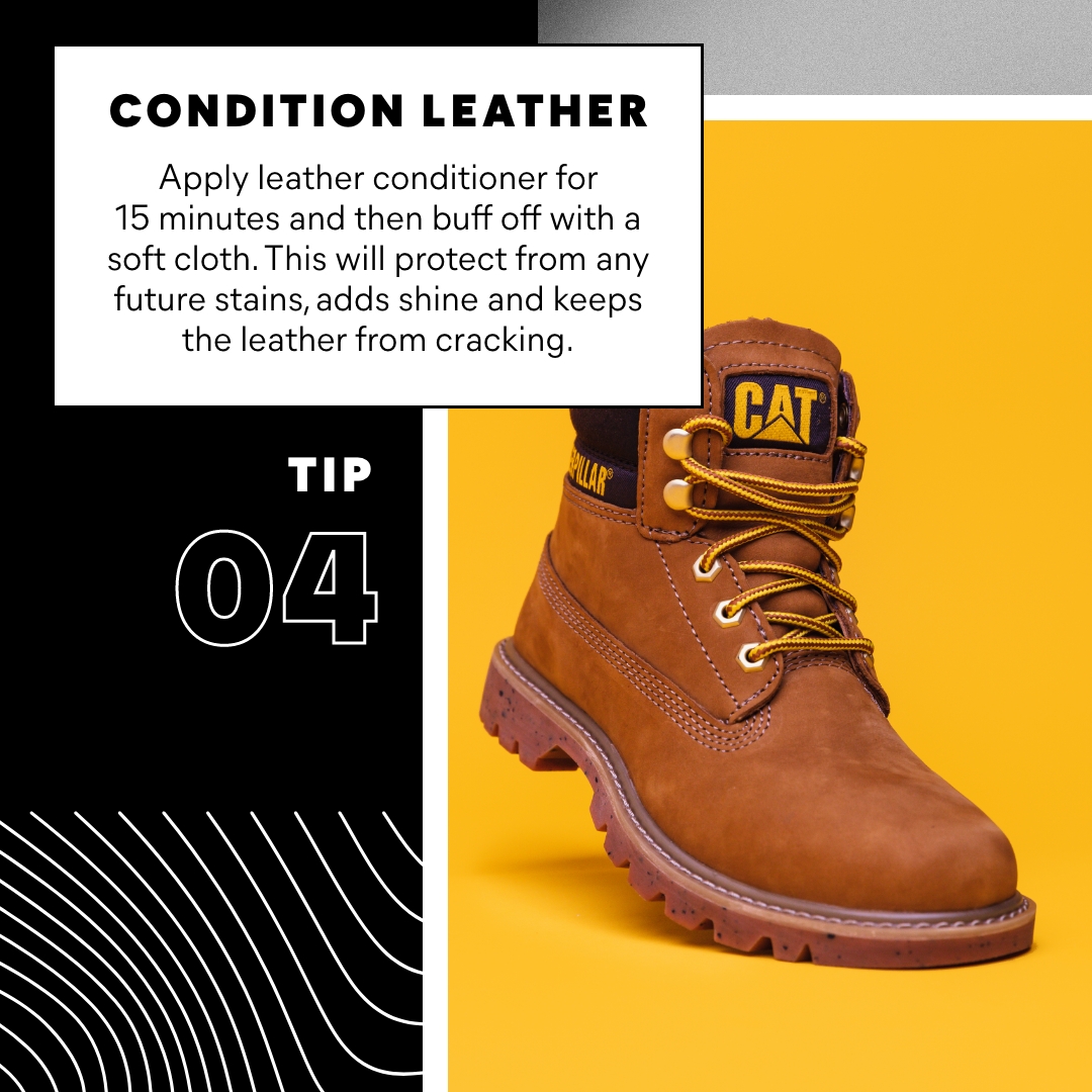 CatFootwear's tweet image. Here are 4 Tips: How to Care for your Boots and Shoes.

#CatFootwear #BootCare #EarthWeek #Sustainability #EarthDay2022

More tips on our blog: ow.ly/qTu750IOXPo