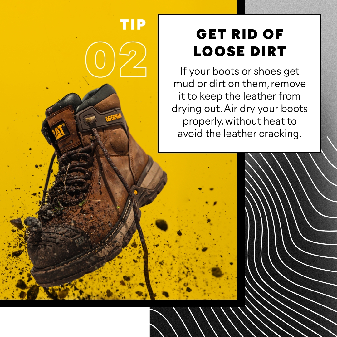 CatFootwear's tweet image. Here are 4 Tips: How to Care for your Boots and Shoes.

#CatFootwear #BootCare #EarthWeek #Sustainability #EarthDay2022

More tips on our blog: ow.ly/qTu750IOXPo