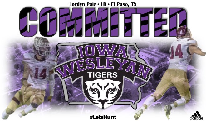 Excited to say I have committed to <a href="/IWTigers/">Iowa Wesleyan Tigers</a> to continue my athletic &amp; academic career! I wanna thank <a href="/CoachLozano23/">Bubba Lozano</a> for having confidence in me and for giving me the chance to pursue my dream and I also wanna thank @_hector_paiz_ <a href="/HeCToR_P/">HectorP</a> for making me the dawg I am today!💜🖤