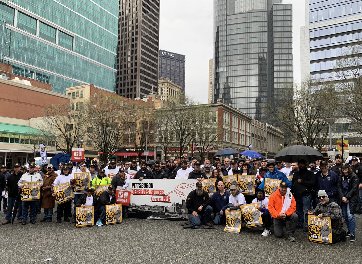 PPG has gotten $140 million in government subsidies since 2010. What have we gotten since? Stagnant wages.

That’s why we’re standing together today at the PPG shareholders meeting to demand fair wages once and for all.