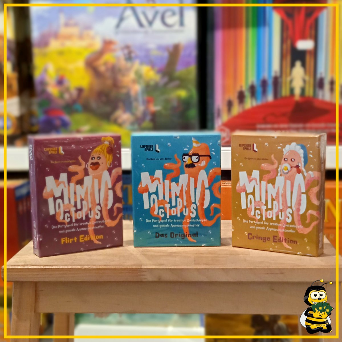 Es wurden drei neue Spiele der aktuellen #AktionHoherSpielwert Sortierung hinzugefügt:

Mimic Octopus -  Das Original🐙
Mimic Octopus - Cringe Edition
Mimic Octopus - Flirt Edition

Mehr Infos im Blog ⬇️

hiveworld.de/blog/detail/sC…
————————————
<a href="/leipzigerspiele/">Leipziger Spiele</a> #MimicOctopus #AHSW
