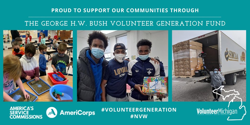 Happy #NVW to all of our #VolunteerGeneration Fund partner organizations and grantees who are mobilizing volunteers to improve their communities #VolunteerMichigan