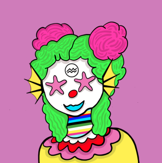 To all Aquarius,
Here is the Clown of Aquarius, created by <a href="/antopinguin/">Anto Nugroho</a>

Serin, the Aquarius Clown available auction on <a href="/exchgART/">Exchange Art</a>
exchange.art/single/FDENa41…

Reserve price 0.5 #Solana
Time : 24hrs

RTs are appreciate. Thank you and hope you like it.

#solanaNft #coolclubnft