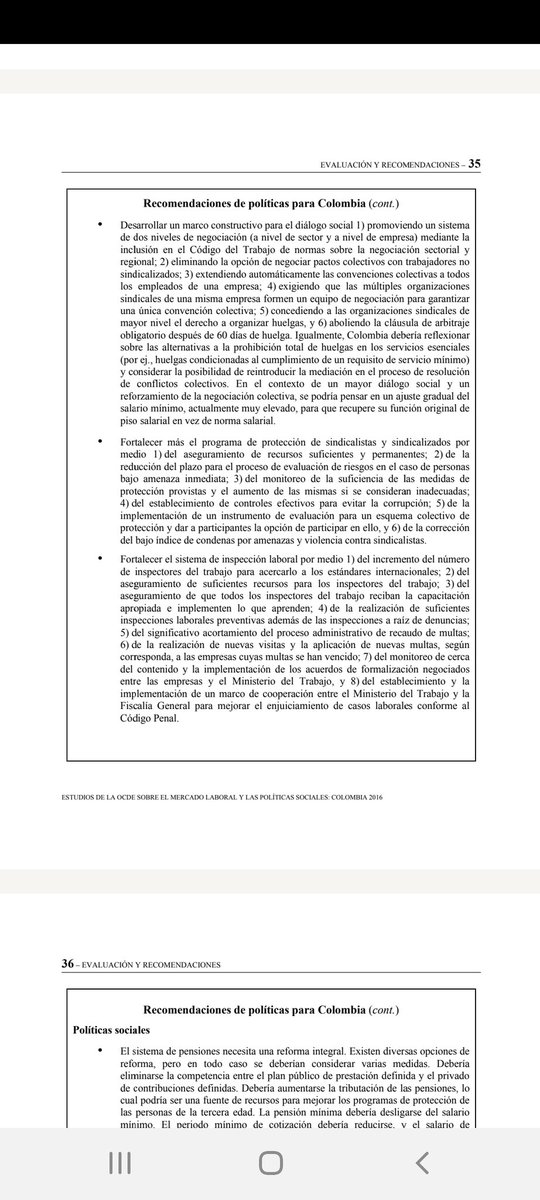 maltescut1's tweet photo. Sobre gob.@IvanDuque pesan recomendaciones labores d:@ilo,gob.Canada y EEUU,Unión Europea y @ocdeenespanol,@MintrabajoCol db convocar comisión concertación  implementación d.
1.Extender negociación x rama y región
2.Acabar pactos colectivo
3.Extender convención a todxs trabajador https://t.co/kFRQLAp5SB