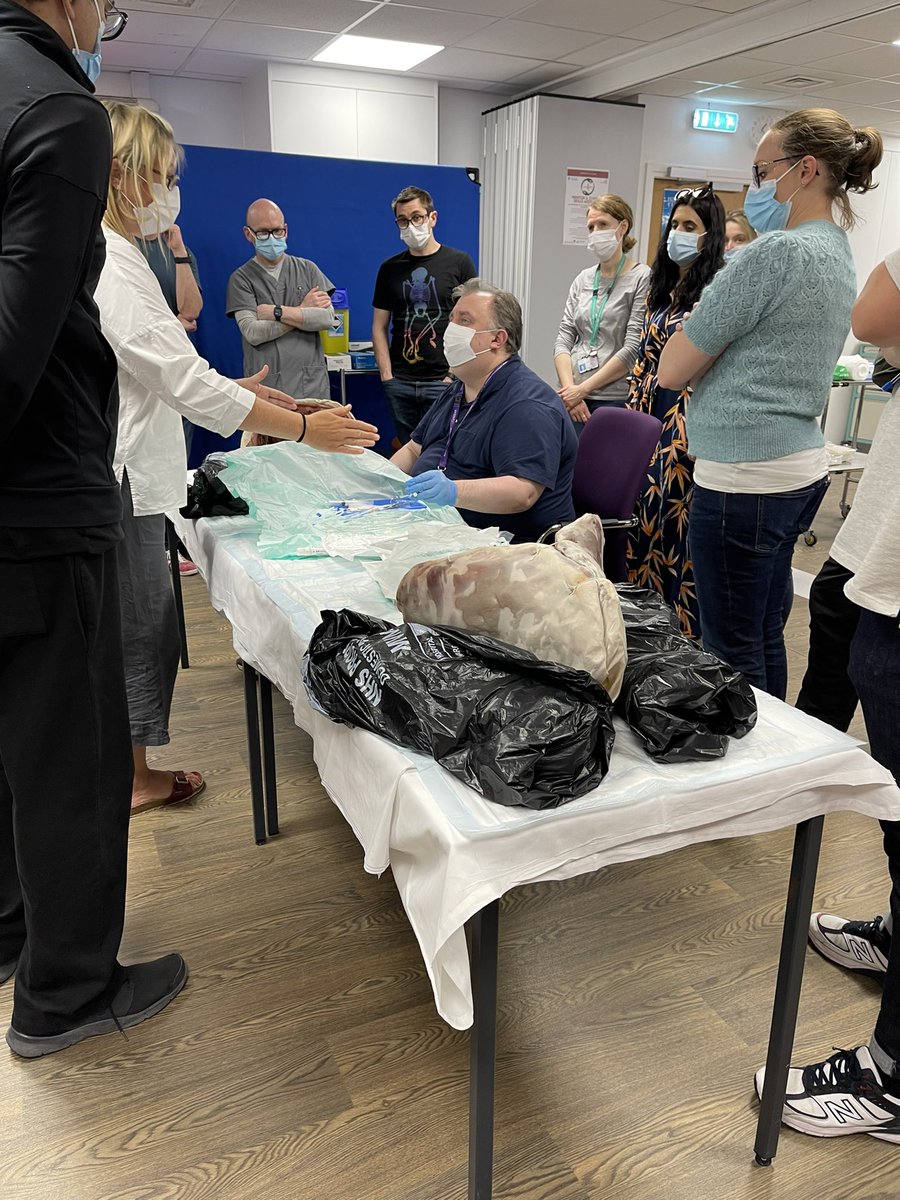 NUHDREEAM's tweet photo. DREEAM PMET presents Practical Skills Day. #chestdrain #seldinger #thoracostomy for senior ACPs @TeamNUH @AcpsNuh @faizal_faruqi @edocsojo @RebeccaRaven100 https://t.co/vO2aWRMkHU