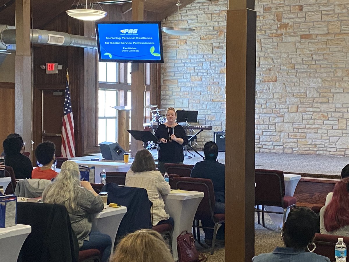 Gary_Busiek's tweet photo. Morning’s “Nurturing Resilience for Social Service Professionals” in @SalArmySTL #divisionalsocialservicesseminar helping our team learn importance of resilience, how balance within components of resilience can improve quality of life, &amp; also develop resilience-building tool kit. https://t.co/bTC1aDimtP