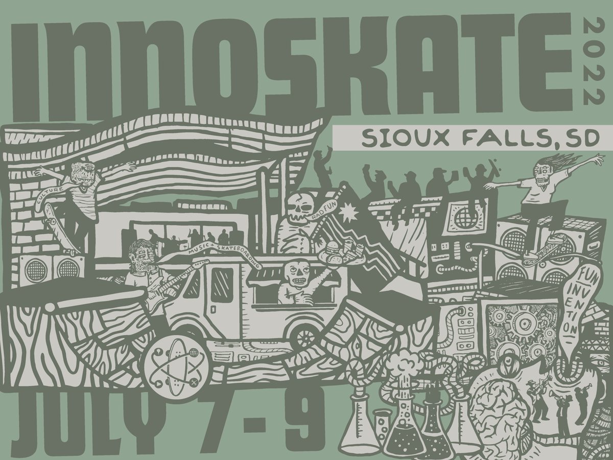 SI_Invention's tweet photo. Innoskate 2022 is ON! Catch us skating into Pine Ridge and Sioux Falls, SD, this summer.
#Innoskate festivals bring skateboarding and local communities together in a dynamic exploration of invention, creativity, fun and freedom of expression.
https://t.co/1dV2Zo7GoG https://t.co/5ScpNMjkIH