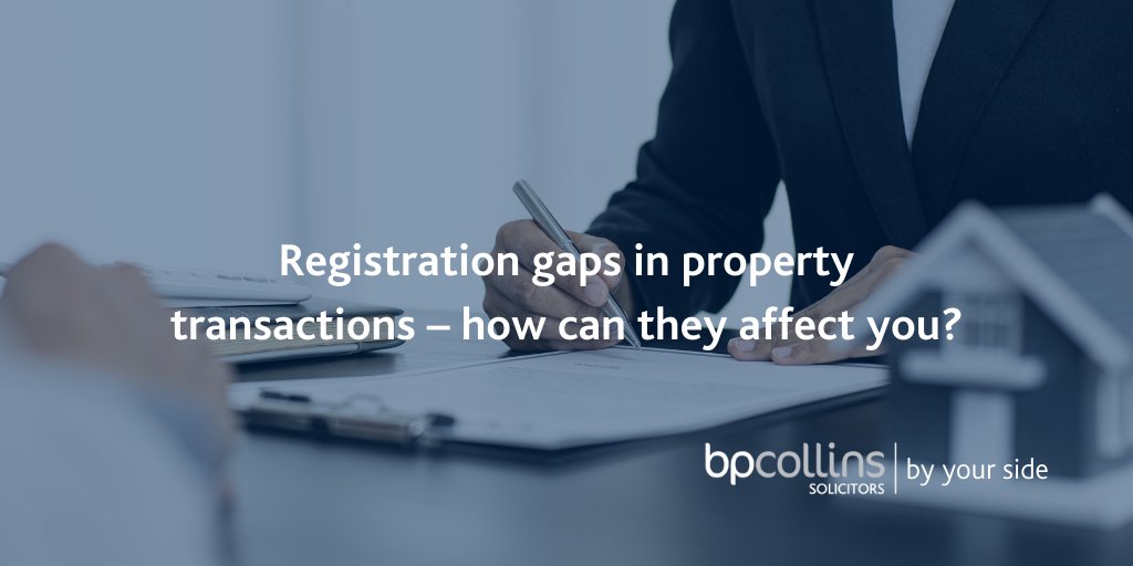 BPCollinsLaw's tweet photo. A #registrationgap is the period of time between the completion of a transaction and the buyer being registered as the proprietor at the #LandRegistry.
Our #propertylaw team explores how it can affect property transactions:
https://t.co/UmebQmYtIj https://t.co/CWXbFteSW2