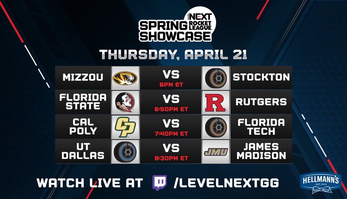 LevelNextGG's tweet photo. 📢 TONIGHT 📢

It's the last night of the LevelNext Rocket League Spring Showcase - Last Chance Qualifiers, where we will send 4 final schools to the LevelNext Championship.

🕕 Starting at 6pm ET
🏆 Drops &amp; giveaways
📺 https://t.co/IZvHbacBGx https://t.co/9w5Meg9u6R