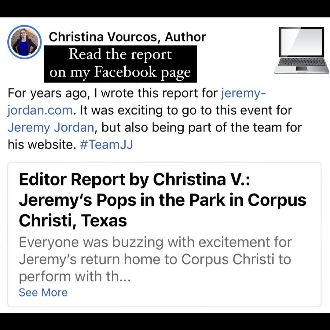 christyvourcos's tweet image. Check my Linktree to access my Facebook author page: Linktr.ee/christyvourcos #IndieAuthor #TeamJJ #WebContentManager #PopsInThePark #JeremyJordan #JeremyMJordan