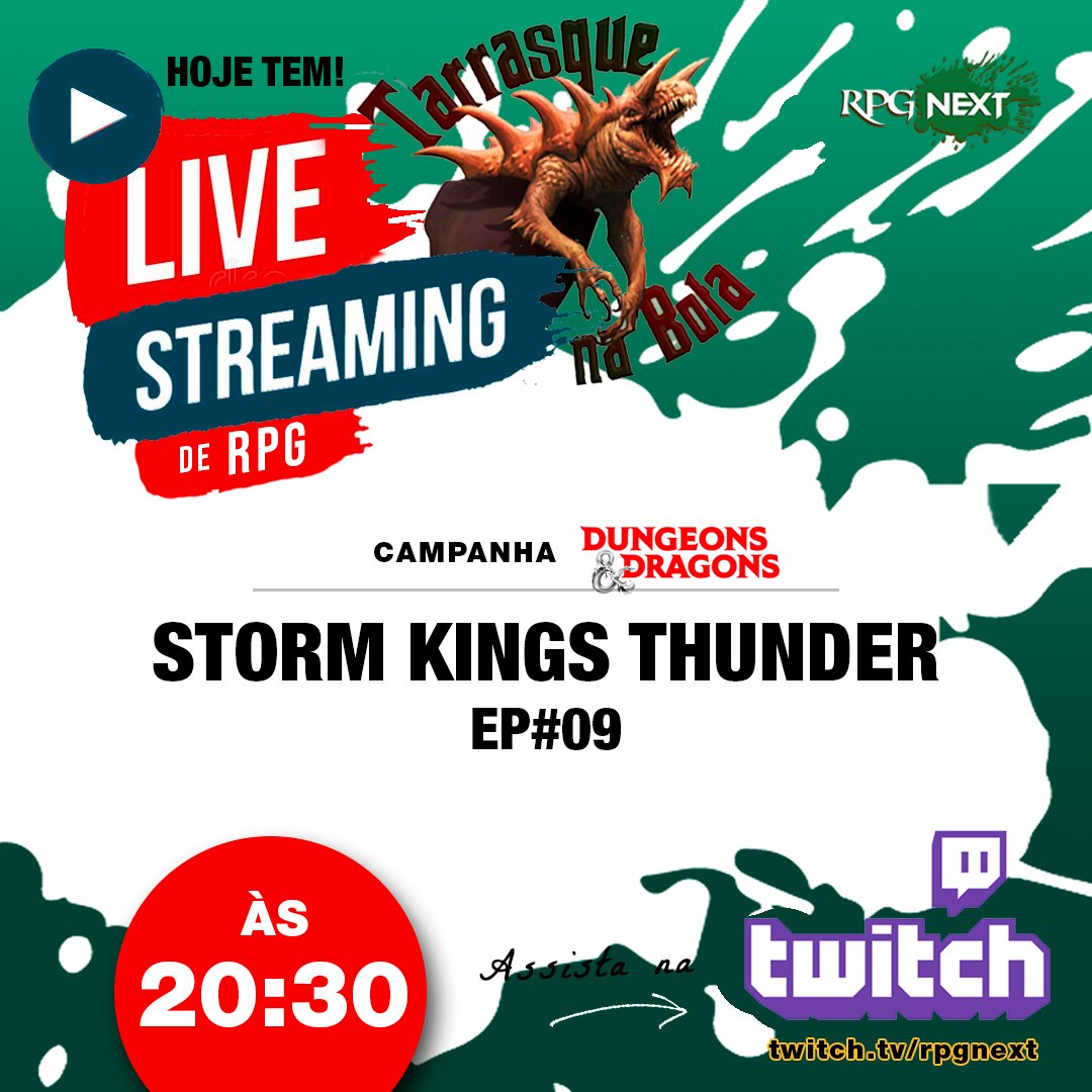 RPG_Next's tweet photo. ⚡⚡É HOJE AS 20:30!! UMA NOVA LIVE DE SKT!! Vocês pediram, vocês suplicaram, então apareçam em peso e façam suas doações pro editor ter o que comer esse ano! 😂😂
Lembrem-se: https://t.co/su9wYyhSnQ!
#RPG #RPGNext #StormKingsThunder #DnD @shellypoison https://t.co/OiLfIpCVyB