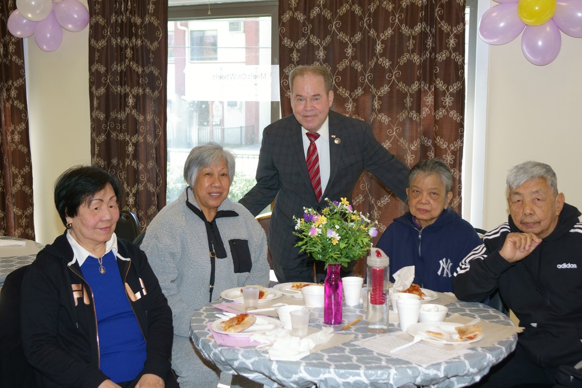 MOWROCKLAND's tweet photo. We have finally re-opened our Nyack Senior Activity Center!! We can't express our excitement at seeing so many familiar faces back with us, along with many new smiles. Thank you County Exec Ed Day for stopping by to welcome back our seniors! https://t.co/YvdLp30SQ8 #Nyackstrong https://t.co/5LAQJhhjwS