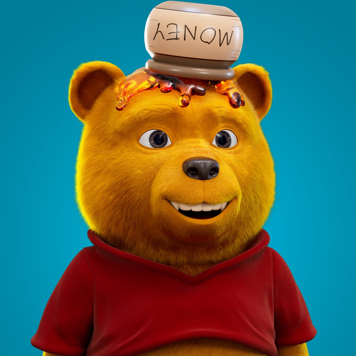 Do you know Winnie the Pooh?
I present you with his understudy. 
Same color, same clothes, but completely degenerate and addicted to nepalese honey. 🤪🍯
#WeAreWTC👐
#NFTs #NFTCommunity #Solana #SolanaNFTs