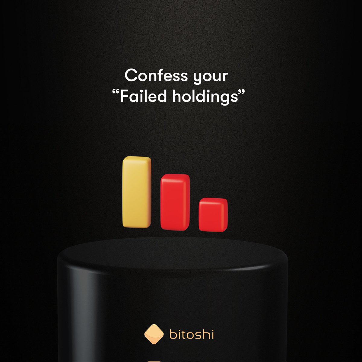 Bitoshiafrica's tweet photo. We all have that one coin/token we were holding with so much believe just for it to dump.๐
We want to hear which coin/token is your failed holding
And just for the fun of it, we can bet nobody genuinely will mention BTC ๐ถ
#TradeWithBitoshi https://t.co/NA6KfjxAXD