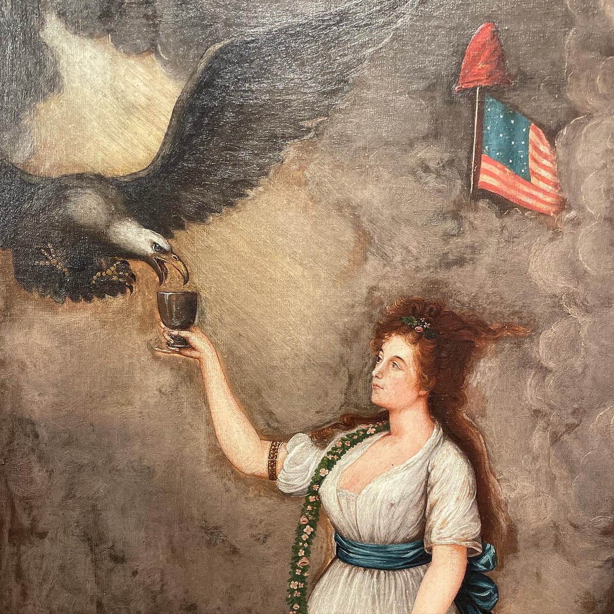 There is still time to join Richard J. Friswell in his Art History for All course, “Inventing America: How Art and Literature Helped Shape American Identity.”

Image: Samuel Lovett Waldo (American 1783-1861), The Goddess of Liberty Feeding the Eagle, about 1805, oil on canvas.