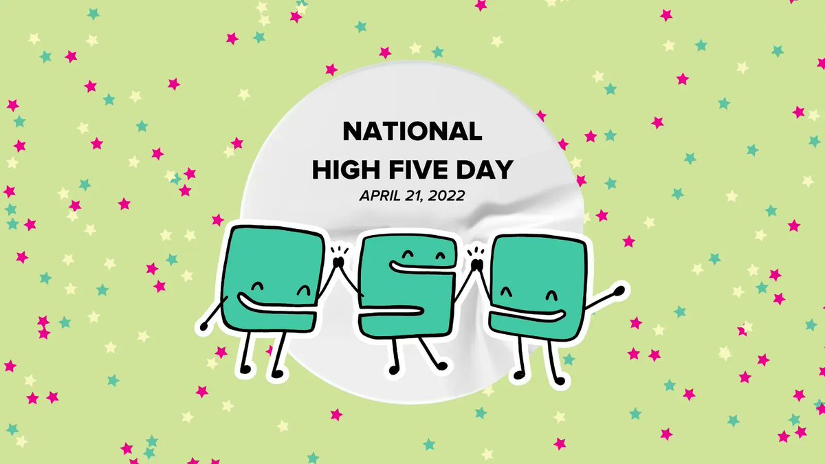 It's National High Five Day!
Grab your bestest buds and give them a high five. Give yourself one too since you rock!
#NH5D