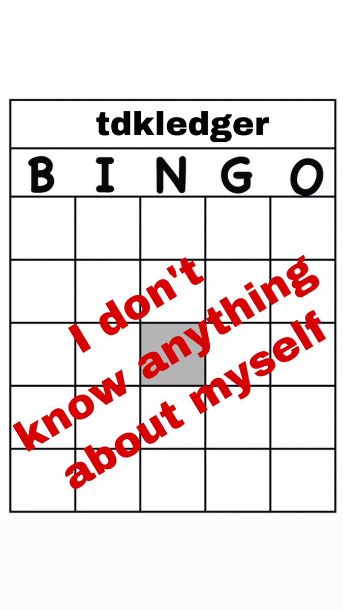 tdkledger's tweet photo. made my own bingo card!!! https://t.co/YtHuO9mN8K