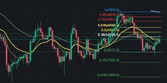 tradingkrow's tweet photo. @CrashiusClay69 Fib retracement levels backing this great call by @CrashiusClay69. The 618 is right at key support level in the forecasted area 👍👍 #CrashAlerts https://t.co/dTu8wiO2j0